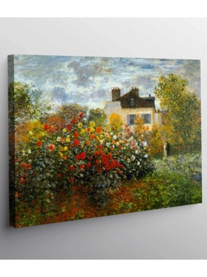 Mushen Studio Mushen Studıo Claude Monet - Argenteuil'deki Bahçesi Kanvas Tablo