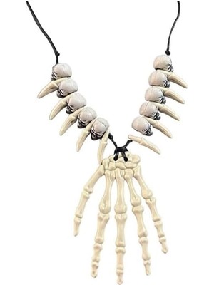 Halloween Kurukafa Kemik Kolye