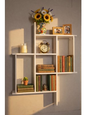 Rafixa Modern Geometrik Duvar Rafı Model 131