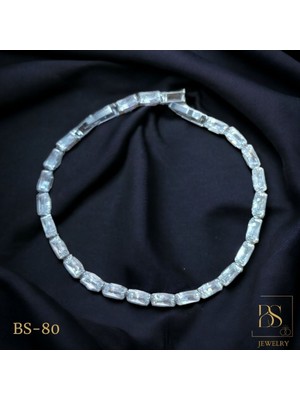 Normadia Şık Zirkonyum Su Yolu Çelik Bileklik, Modern ve Zarif Takı Tasarımı