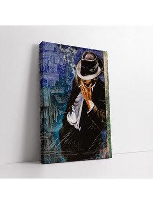 Mushen Studıo Sigara Içen Adam Kanvas Tablo