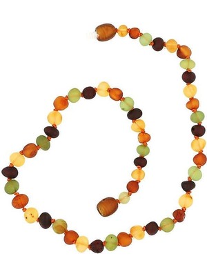 Inure Jewelry Bebek Damla Kehribar Diş Kolye