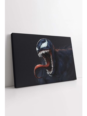 Mushen Studio Mushen Studıo Venom Öfke Kahraman Film Afişi Dekoratif Kanvas Tablo, Yaratık Sinema Duvar Dekoru