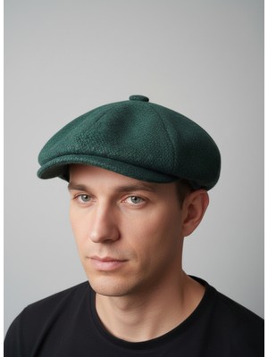 Balkonda Kasket Şapka Yün Karışımlı Unisex