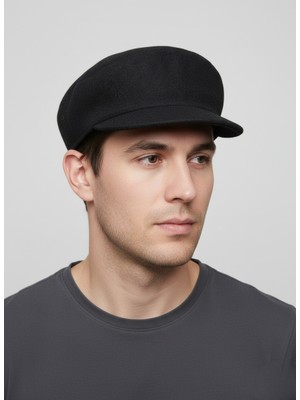 Balkonda Kasket Şapka Yün Karışımlı Unisex