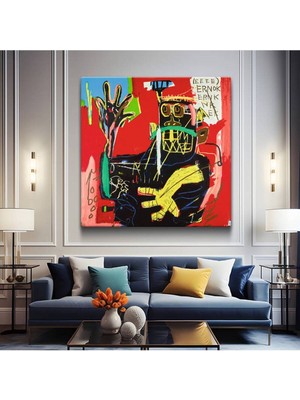 Mushen Studıo Jean-Michel    Ernok Modern Sanat Kanvas Tablo Duvar Tablosu Dekoratif Ressam Tablosu
