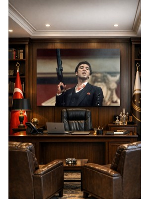 Mushen Studıo Scarface Tony Montana Kanvas Tablo - Ikonik Film Sahneleri Serisi
