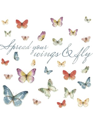 RMK3263SCS Duvar Dövmesi, Renkli, 2 Yaprak-28 Parça-22, 9 x 101, 6 cm