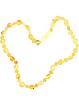 Inure Jewelry Bebek Damla Kehribar Diş Kolye