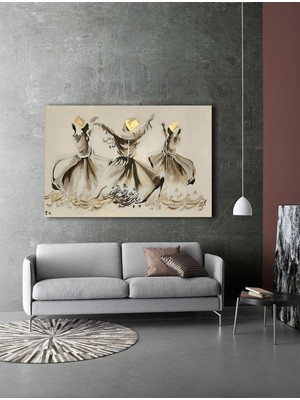 Mushen Studio Mushen Studıo Semazen Kanvas Tablo