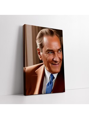 Mushen Studıo Atatürk Portresi Kanvas Tablo