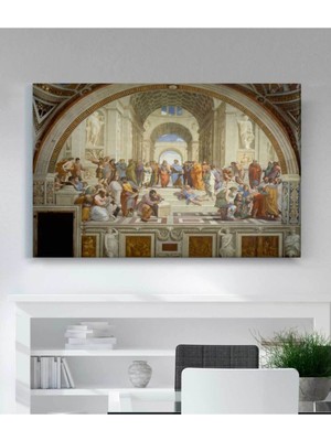 Mushen Studıo Raffaello Sanzio Atina Okulu Tablosu