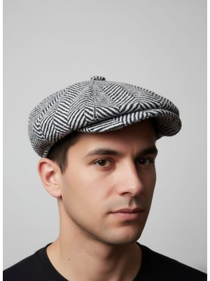 Balkonda Kasket Şapka Yün Karışımlı Unisex