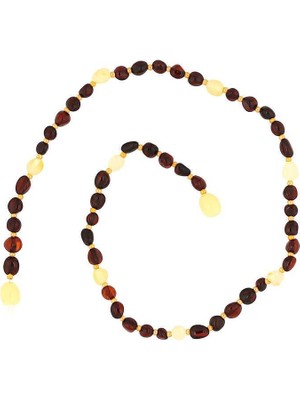 Inure Jewelry Bebek Damla Kehribar Diş Kolye