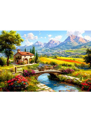 Mushen Studıo Dekoratif Manzara Kanvas Tablo