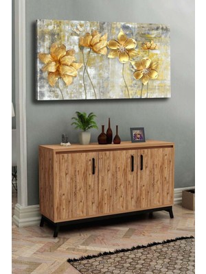 Mushen Studıo Duvar Tablosu Çiçek Temalı Dekoratif Hd Dijital Baskı Yatay Kanvas Tablo Dekoratif Aksesuarlar