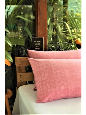 Eco Lounge 2'li Yastik Kılıfı 50X70 cm Pudra AT7526