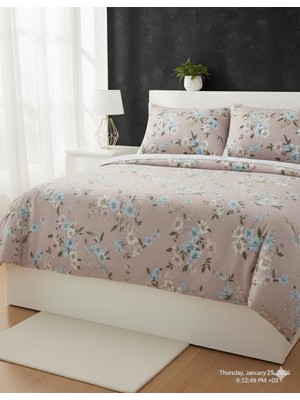 Nurlatex Battal Boy Çiçekli Nevresim Takımı