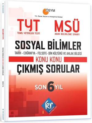 Eco Lounge Tyt - Msü Sosyal Bilimler Son 6 Yıl Konu Konu Çıkmış Sorular