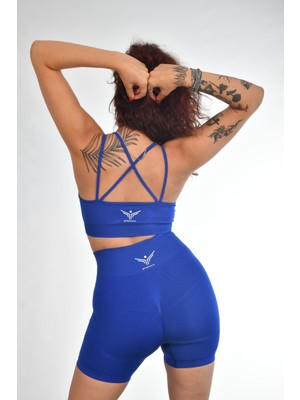 gymphoenix Rio Saks Mavisi Bra Şort Takım