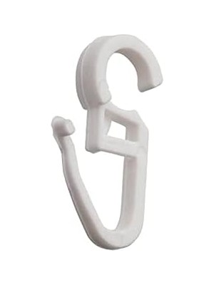 Eco Lounge Rustik Perde Klipsi Perde Klipsi Perde Kancası 25 Adet Beyaz Renk