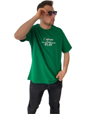 Man Klas Tişört Bisiklet Yaka Oversize Comfort T-Shirt Baskılı Erkek Tshirt