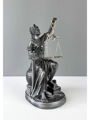 LivadoHome Themis Dekoratif Heykel Adaletin Sembolü 21 x 9 cm
