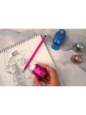 Eco Lounge E-Bot Silgili Kalemtiras Metalik Mavi Tekli