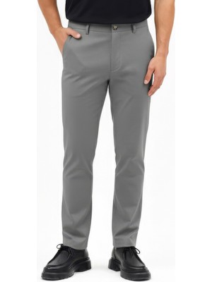 goffra Erkek Motion Streç Kumaş Relaxed Beli Lastikli Jogger Pantolon Koyu Gri M701-R0140002-04