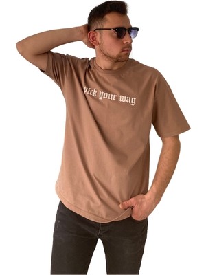 Man Klas Tişört Bisiklet Yaka Oversize Comfort T-Shirt Baskılı Erkek Tshirt
