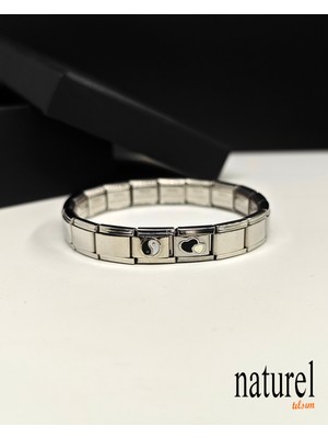 Normadia Şık Unisex Paslanmaz Çelik Charm Bileklik, Tarzınızı Yansıtın