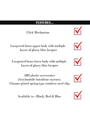 Eco Lounge 108 Star Tükenmez Kalem Lacivert