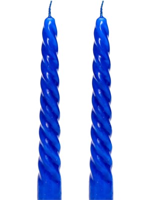 Eco Lounge 2'li Lacivert Şamdan Mum Seti