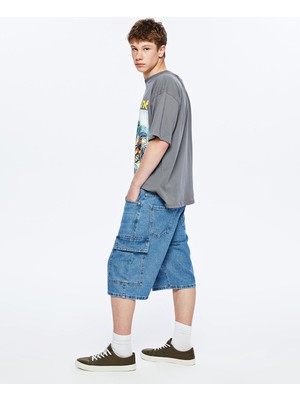 Lc Waikiki Yeni Sezon Genç Erkek Jean Kargo Şort