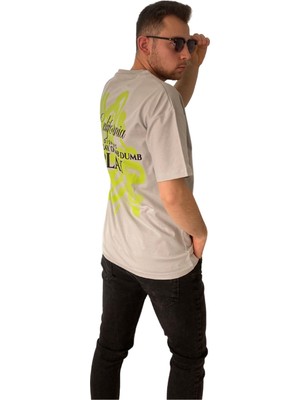 Man Klas Tişört Bisiklet Yaka Oversize Comfort T-Shirt Baskılı Erkek Tshirt