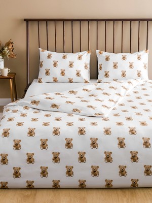 Lc Waikiki Yeni Sezon Ayı Teddy Baskılı Çift Kişilik Nevresim Seti