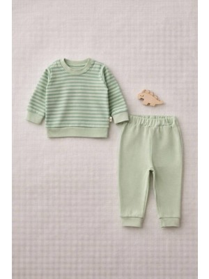 The Nest Kids Gentle Leaf Premium Organik Pamuk Doğadan Ilhamlı Günlük Bebek Alt Üst Takım