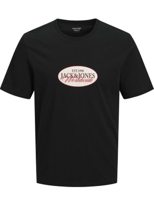 Jack & Jones Erkek Gögüs Logo Baskili Tisört - Catskills
