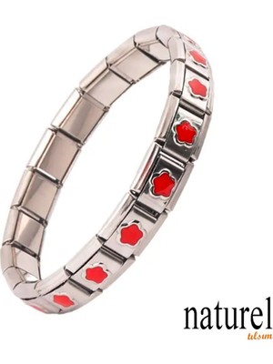 Normadia Şık ve Dayanıklı Unisex Italyan Tarzı Paslanmaz Çelik Bileklik