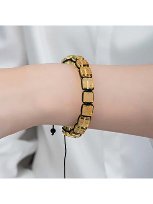 Inure Jewelry Yetişkin Damla Kehribar Bileklik