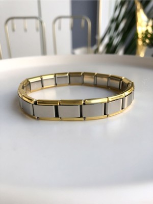 Normadia Unisex Italyan Charm Paslanmaz Çelik Bileklik, Şık ve Dayanıklı Tasarım