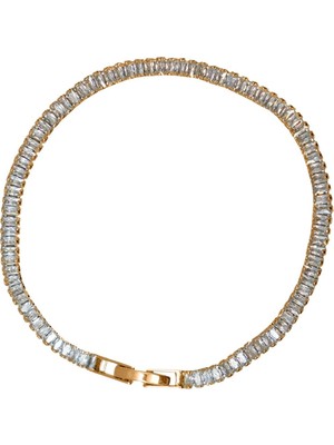 Normadia Şık ve Zarif Altın Kaplama Baget Su Yolu Bileklik, Modern Tarz Aksesuar