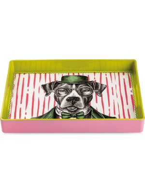 Egan Italy Human Köpek Desenli Tepsi 40X26 cm