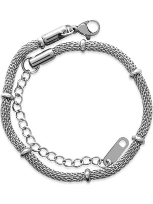 Normadia Şık Gümüş Renk Telkari Kadın Bileklik, Zarif ve Dayanıklı Tasarım