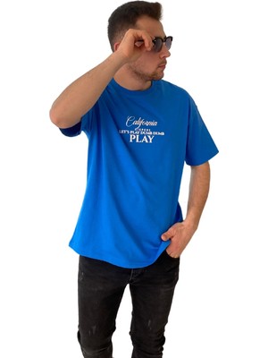 Man Klas Tişört Bisiklet Yaka Oversize Comfort T-Shirt Baskılı Erkek Tshirt