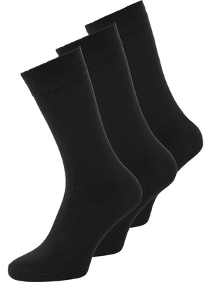 Jack & Jones Erkek 3'lü Logo Baskili Çorap Paket- Basic