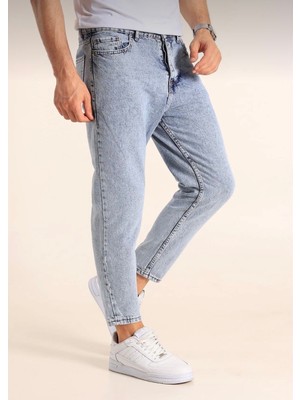 Lyvens Erkek Rahat Kesim Buzmavi Boyfriend Jean