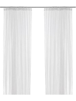 Eco Lounge Lill Perde Çifti Beyaz (280 cm x 300 Cm)