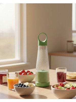 Karahanbey Günlük Smoothie ve Shake Için USB Şarjlı Taşınabilir Blender - Lisinya