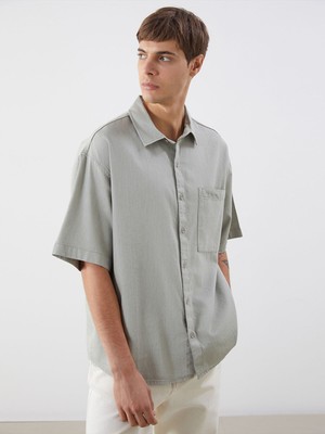 Lc Waikiki Yeni Sezon Rahat Kalıp Kısa Kollu Erkek Jean Gömlek